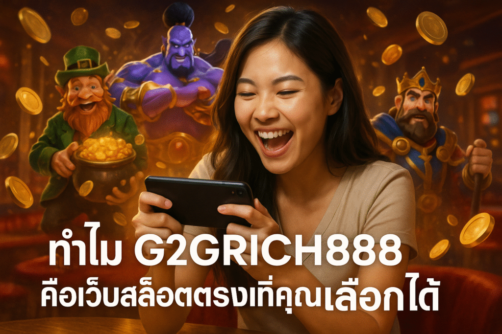 ทำไม G2GRICH888 คือเว็บสล็อตตรงที่คุณเลือกได้