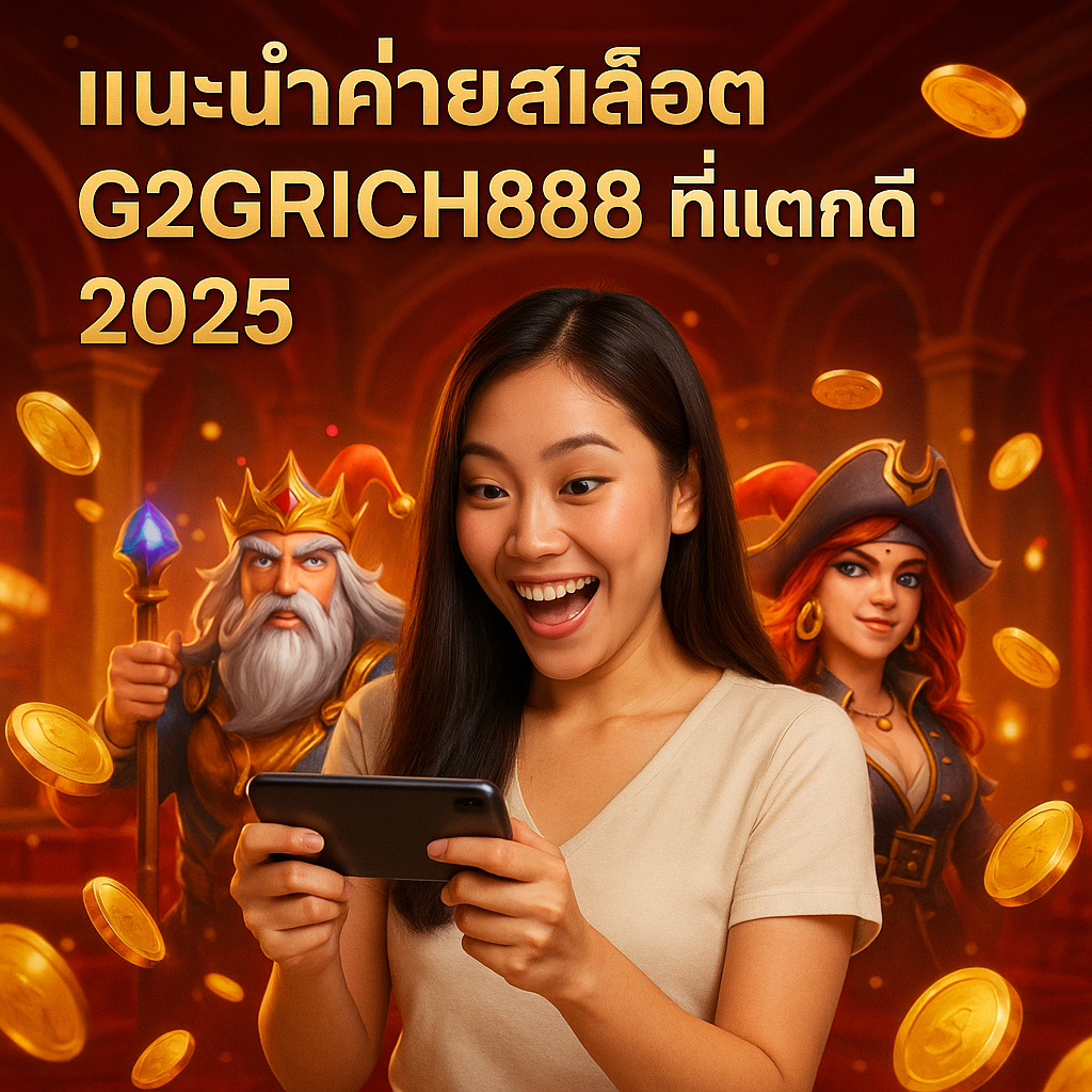 แนะนำค่ายสล็อต G2GRICH888 ที่แตกดี 2025